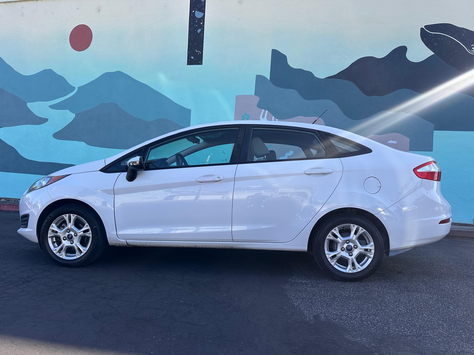 Ford Fiesta front view economical hatchback Santa Cruz Capitola airport transfer